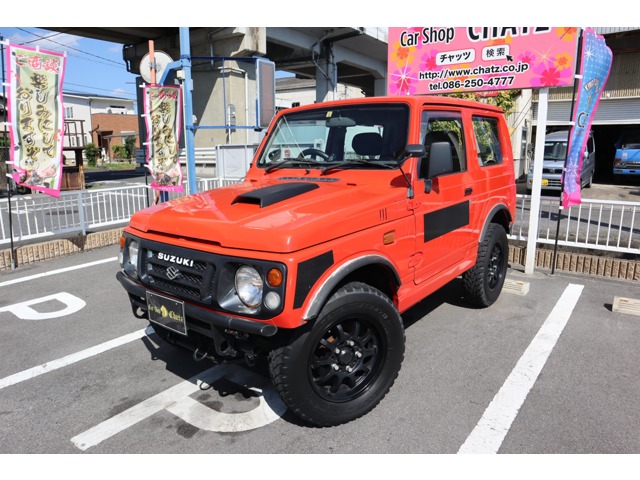 スズキ ジムニー 660 XL 4WD 5MTターボ　赤全塗　FRパイプバンパー