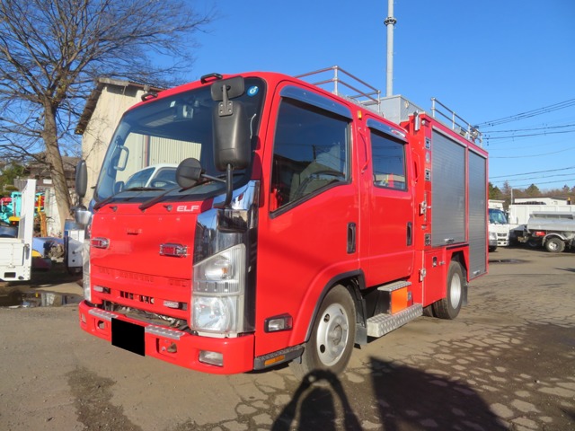 いすゞ エルフ Wキャブ モリタ製消防車 ME-5 