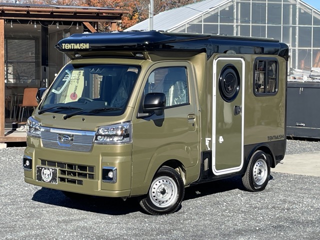 ダイハツ ハイゼットトラック バンショップミカミ　テントムシ　4WD リチウム　ソーラー　エアコン　FFヒーター