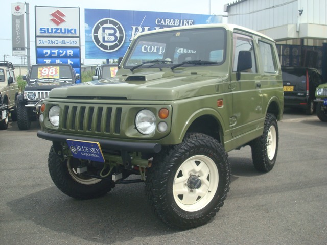 スズキ ジムニー 660 ワイルドウインド 4WD 3インチリフトアップ 全塗装済 茨城県