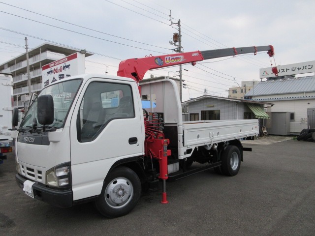 いすゞ エルフ 2トン標準幅ロング4ダンクレーンラジコン  愛媛県