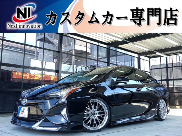 トヨタ プリウス 1.8 S 新品車高調/新品19AW/フルエアロ/Bluetooth 愛媛県