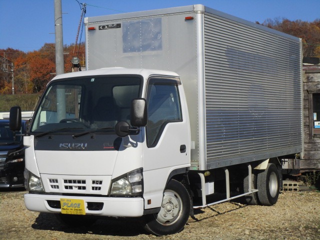 いすゞ エルフ 4.8 高床 ディーゼル 箱車 積載2トン パネルバン 観音開き 北海道