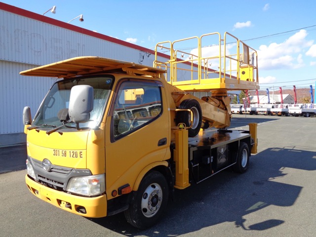 日野自動車 デュトロ 2トン 高所作業車 スーパーデッキ 12メートル タダノAT120SR 北海道
