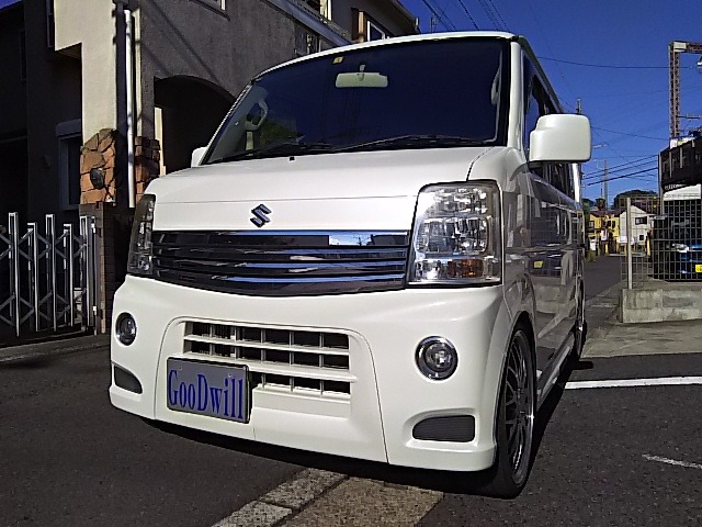 スズキ エブリイワゴン 660 PZターボスペシャル ロクサーニ17AWTEIN車高調パワスラHID 神奈川県