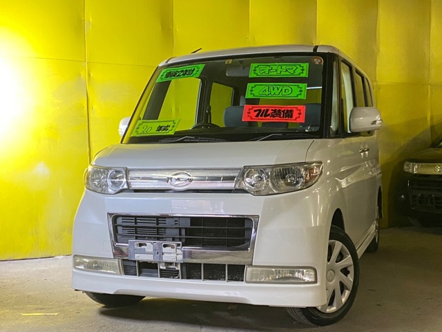 ダイハツ タント 660 カスタム X 4WD AT 4WD スマートキー 社外ナビ 北海道