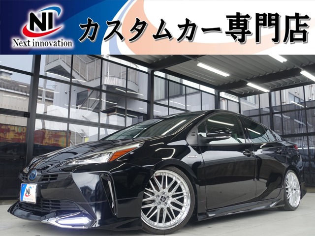 トヨタ プリウス 1.8 S 新品車高調/新品19AW/新品黒革調/Bluetooth 愛媛県