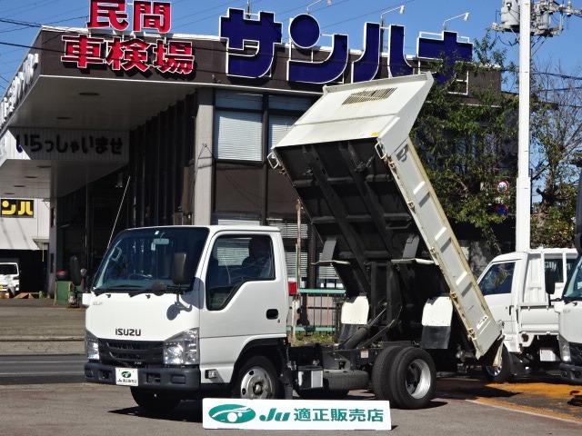 いすゞ エルフ 3.0 強化ダンプ フルフラットロー ディーゼルターボ 3t積載4ナンバー 6MT 埼玉県
