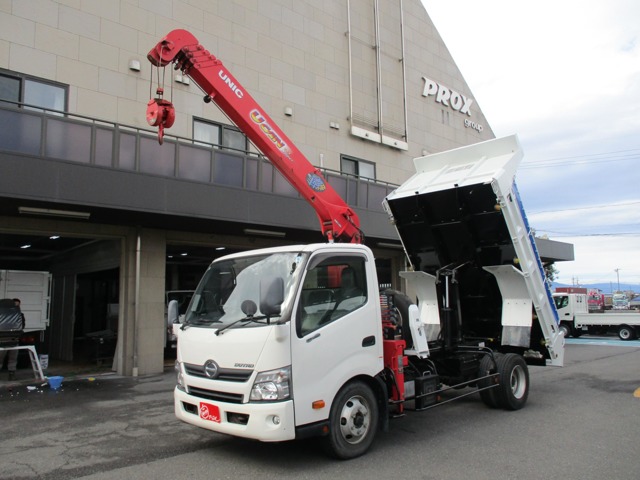 日野自動車 デュトロ 3.05トン 5段クレーン ラジコン ダンプ  愛知県