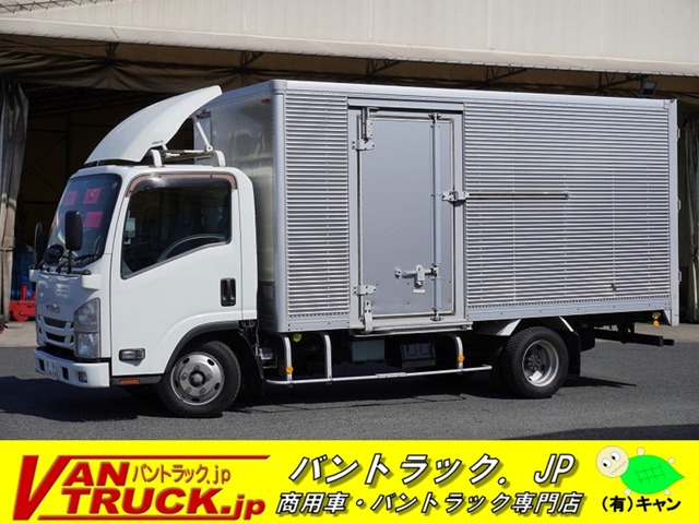 いすゞ エルフ 標準幅 ロング アルミバン 2t積 サイドドア ラッシング2段 導風板 ナビ 埼玉県