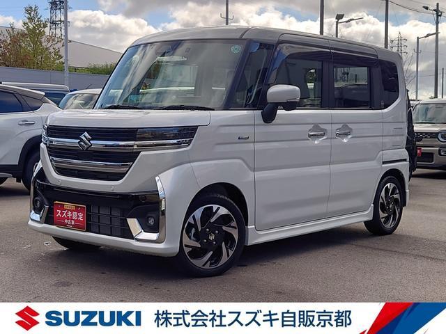 スペーシア(スズキ) 660 カスタム ハイブリッド XSターボ 全方位モニター付9インチナビ ETC 中古車画像