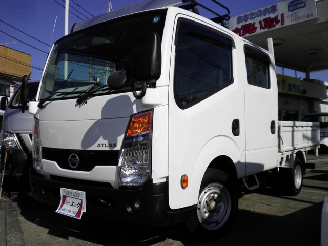 日産 アトラス 2.0 ダブルキャブ スーパーロー 1.25トン積載 5速 新免許対応車両 神奈川県