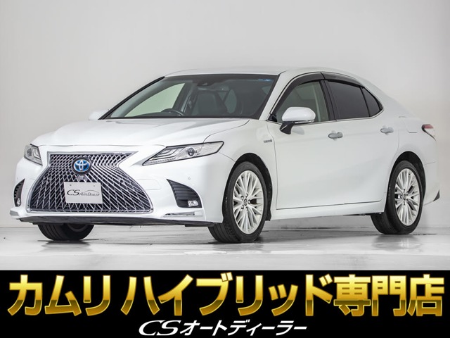 トヨタ カムリ 2.5 G レザーパッケージ 黒本革/BSM/新品スピンドルフェイス
