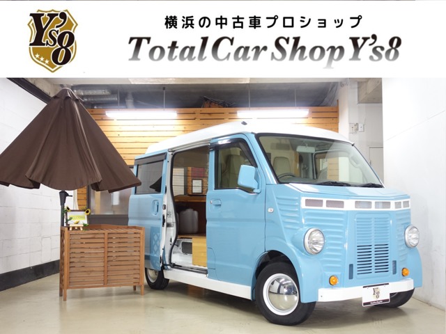 日産 NV100クリッパー キッチンカー 移動販売車 フレンチバス仕様 22世紀猫型カラー 神奈川県