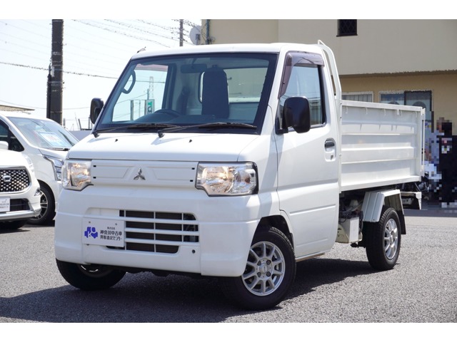 三菱 ミニキャブトラック 660 楽床ダンプ 4WD 新明和 清掃ダンプ オールシーズンタイヤ 神奈川県