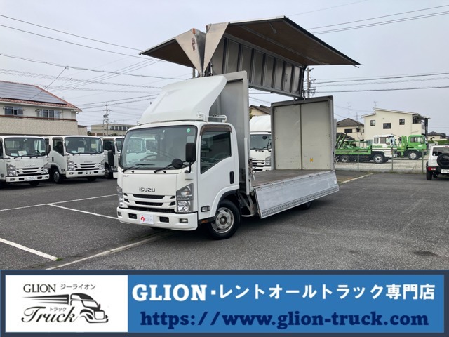 いすゞ エルフ 3.4t積・6MT・超ロング ワイド・アルミウイング 岐阜県