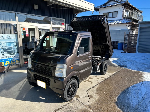 マツダ スクラムトラック 660 WA ダンプ 4WD 電動ダンプ 全塗装 エアコン パワステ 長野県