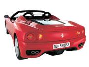 フェラーリ 360スパイダーのリア画像