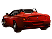 フェラーリ 550バルケッタ・ピニンファリーナのリア画像
