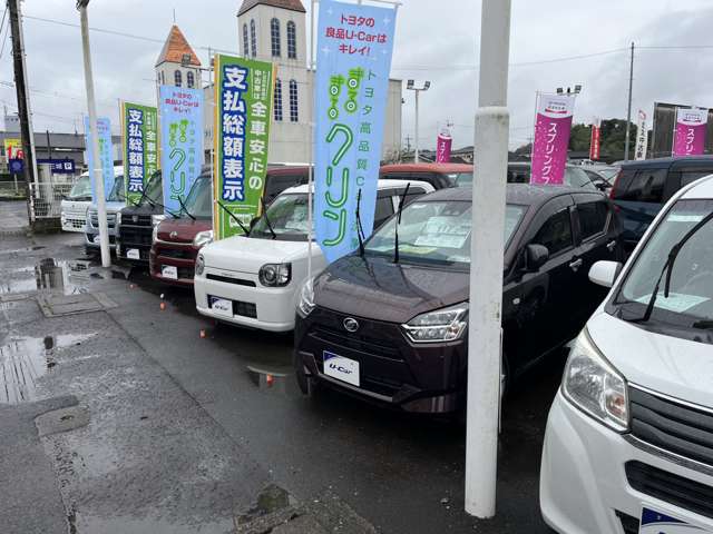 軽自動車も販売しております！また、ここに展示されていないお車でも県内のカローラ店からお取り寄せ出来ます。