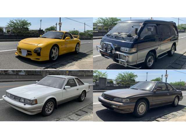昭和末期から平成初期のお車を多数展示・販売しております！憧れの車に出会ってみませんか！！
