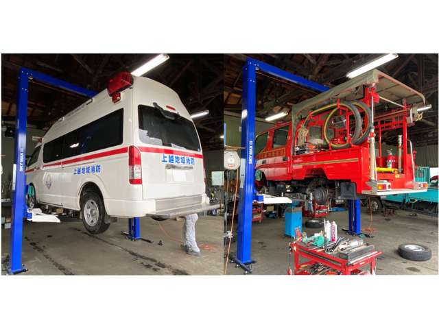 官公庁の公用車・救急車・消防車・郵便車の整備も承っております。信頼ある整備士がお客様のお車をまごころこめて整備致します☆