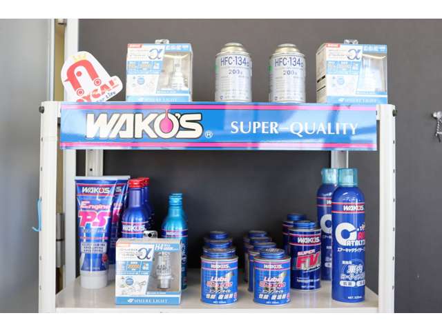 WAKO'Sの商品も取り扱いしております。店内にも、商品を陳列しておりますので、詳しくはスタッフまで！