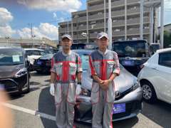サポートスタッフの２人で左より、佐藤と田中です。登録やサービスの納引きなど縁の下の力持ちです。