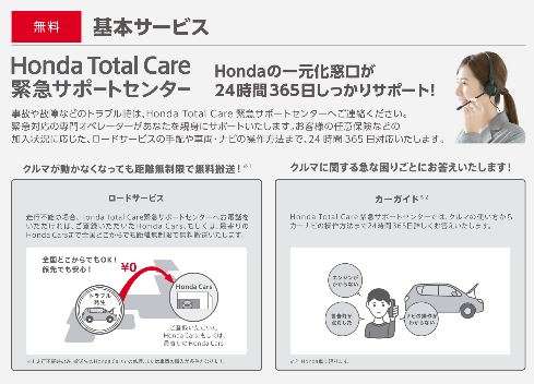 Honda Total Care の会員登録お願いします。