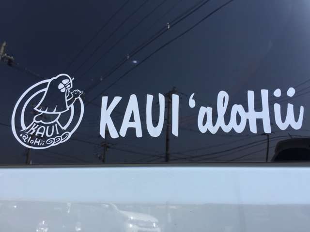 KAUI‘aloHii オリジナルステッカー♪ロゴマークステッカーと文字ステッカー共に絶賛好評販売中です！地方発送対応可能です！！